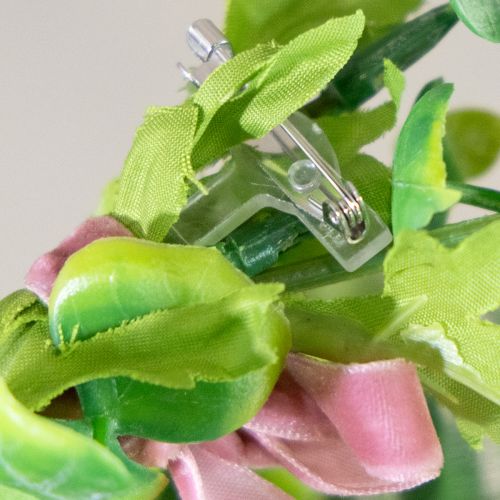 Artikel Hochzeitsanstecker Revers Anstecknadeln transparent/Silber 5cm 50 St