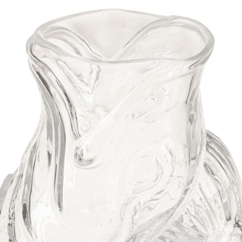 Artikel Vase aus Glas in dekorativer Fischform für harmonische Raumgestaltung 24,5cm