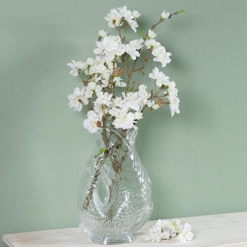 Artikel Vase aus Glas in dekorativer Fischform für harmonische Raumgestaltung 24,5cm