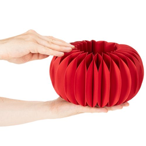Papier Deko Wabenpapier Kürbis rund Moderne Tischdeko 24cm 4St | Floristik24.de