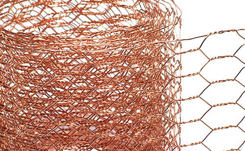 Floristik24 Sechseckgeflecht 50mm 5m Kupfer