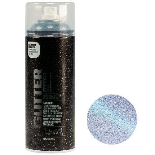 Floristik24 Glitter Spray Montana Effect Sprühlack Blau Cosmos 400ml