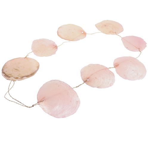 Muschel Girlande Perlmutt Muschelgirlande Capiz Rosa L108cm | Floristik24.de