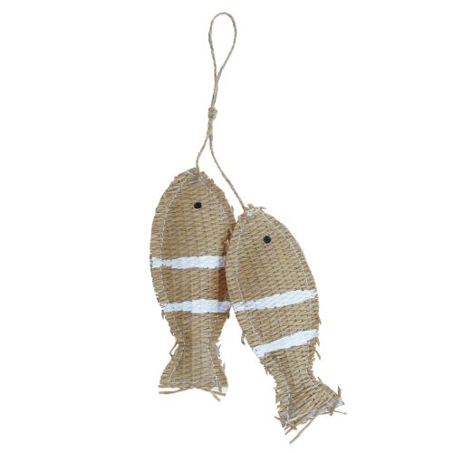 Floristik24 Hängedeko Deko Fische zum Aufhängen Maritime Deko gestreift 14,5×6cm
