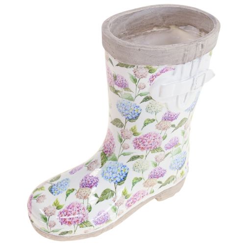 Floristik24 Gummistiefel Blumentopf Pflanzgefäß Keramik Optik H17,5cm