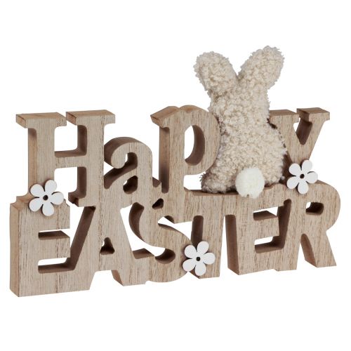 Floristik24 Osterdeko „Happy Easter“ Holzdeko Ostern für Regal 24cm