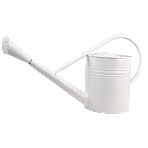 Deko Gießkanne Metall Deko Kanne Weiß 67cm 1 St