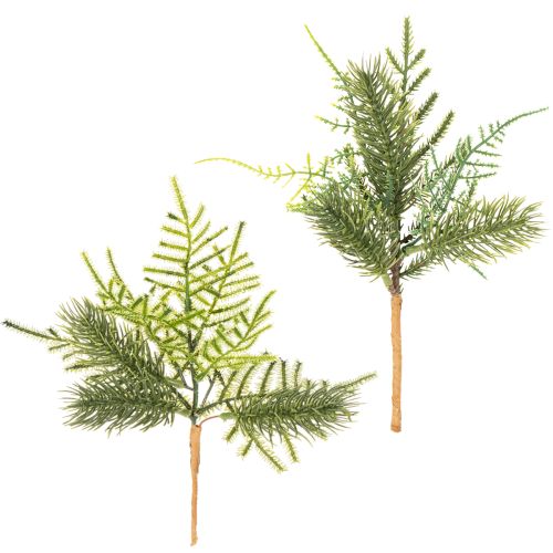 Künstlicher Tannenzweig für festliche Dekoration 22cm 2St