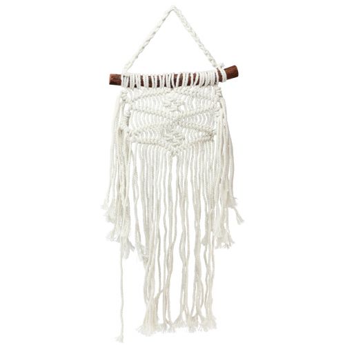 Floristik24 Makramee Boho Wandbehang Natur Creme 18,5x48cm Deko