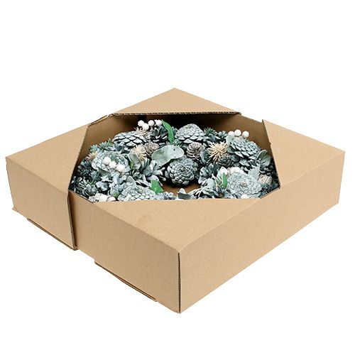 Adventskranz mit Zapfen Grün Ø35cm | Floristik24.de