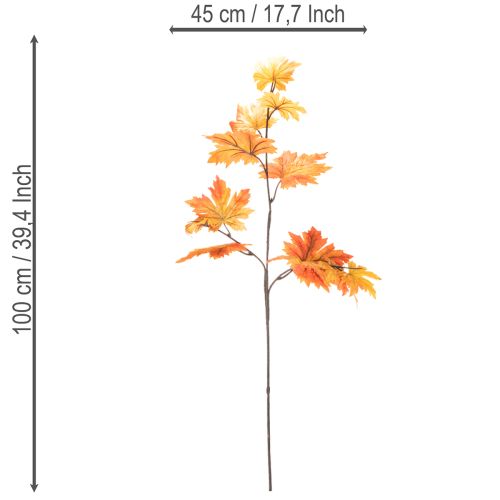 Künstlicher Ahornzweig als Herbstdeko 100cm | Floristik24.de