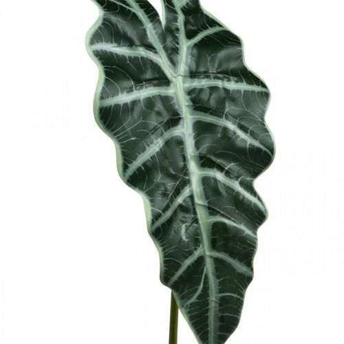 Künstliches Pfeilblatt Kunstpflanze Alokasie Deko Grün 74cm