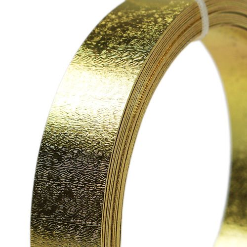 Floristik24 Flachdraht Gold matt 20mm 5m