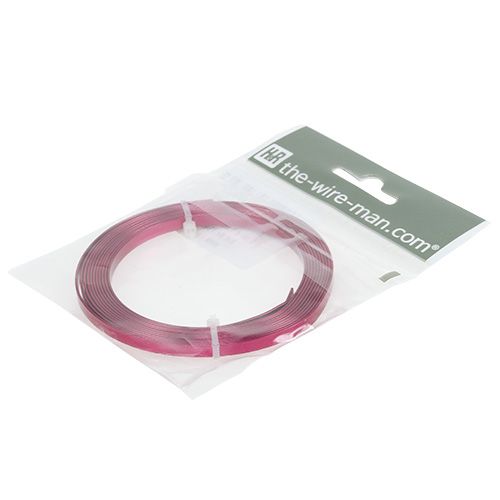 Artikel Aluminium Flachdraht Pink 5mm x 1mm 2,5m