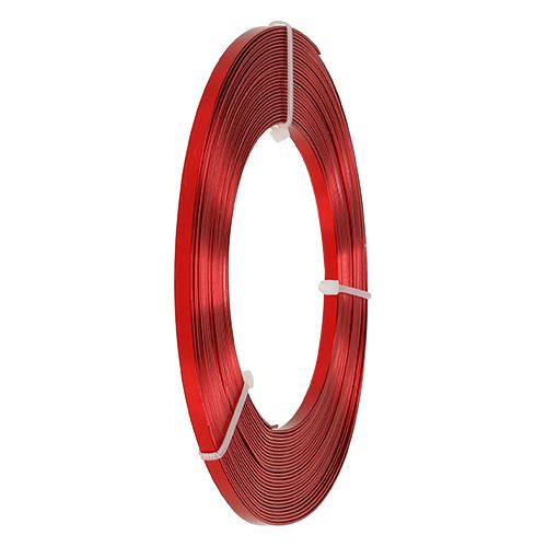 Artikel Aluminium Flachdraht Rot 5mm 10m Dekoration Floristendraht