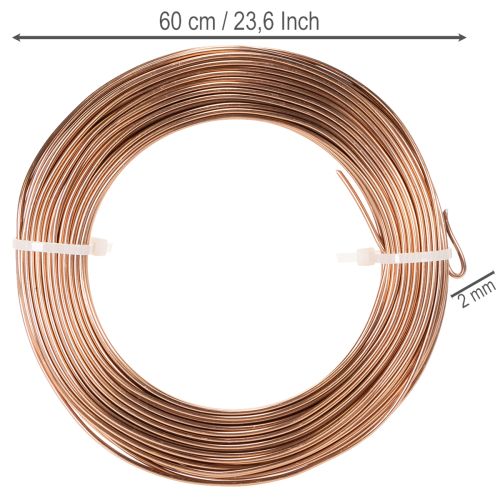 Aluminiumdraht 2mm für Floristik und Basteln 60m 500g | Floristik24.de