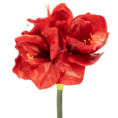 Kunstblume Amaryllis Rot Langer Stiel für Vase und Gesteck 77cm kaufen | Floristik24.de