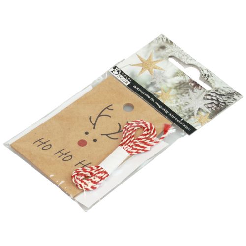 Artikel Weihnachtsanhänger zum Basteln Rentier 5,5x8,5cm 4St