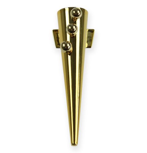 Floristik24 Hochzeitsanstecker mit Magnet, glänzend Gold 7cm