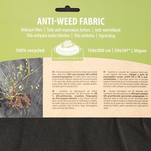 Anti Unkrautvlies 150x500cm Gartenvlies zur Unkrautbekämpfung | Floristik24.de