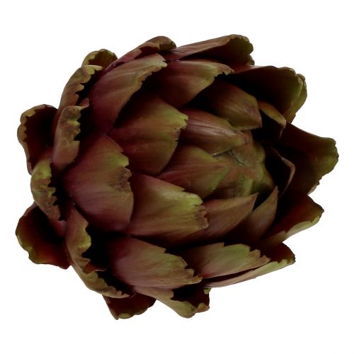 Floristik24 Artischocke Grün, Violett Ø12cm H13cm