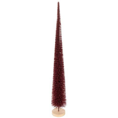 Deko Tannenbaum schlank Baumfigur auf Holzsockel 60cm