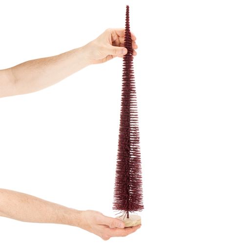 Deko Tannenbaum schlank Baumfigur auf Holzsockel 60cm | Floristik24.de