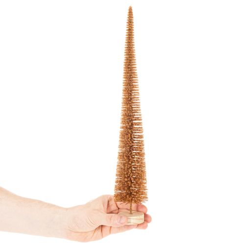 Deko Tannenbaum künstlich schlank mit Holzfuß 40cm 3St | Floristik24.de