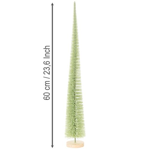 Künstlicher Tannenbaum Dekobaum auf Holzfuß 60cm | Floristik24.de