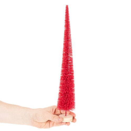 Deko Tannenbaum schmal Künstlicher Weihnachtsbaum auf Holzsockel 40cm 3St | Floristik24.de