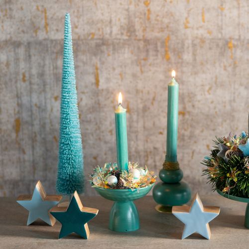 Tannenbaum Kunstbaum schlank mit Holzfuß 40cm | Floristik24.de
