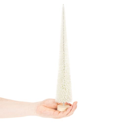 Tannenbaum Dekobaum mit Holzfuß für Winterdeko 40cm 3St | Floristik24.de