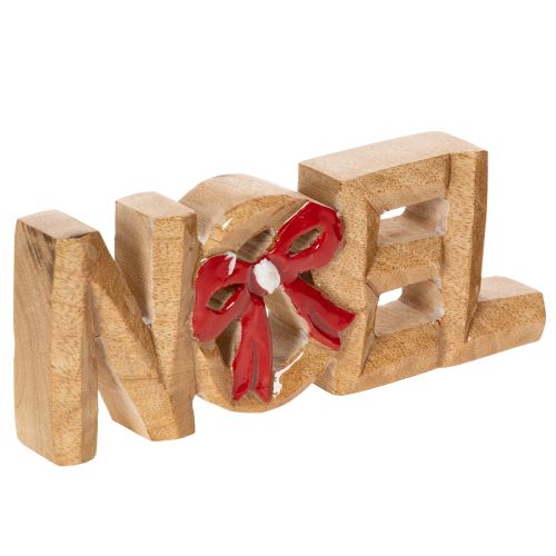 Schriftzug Noel mit Schleife Weihnachtsdekoration 18cm