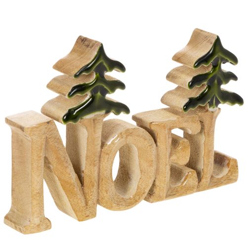 Weihnachtsdeko Noel Aufsteller mit zwei Tannen 18cm kaufen | Floristik24.de