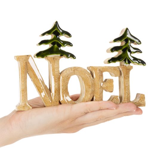 Weihnachtsdeko Noel Aufsteller mit zwei Tannen 18cm | Floristik24.de
