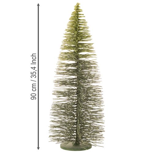 Deko Tannenbaum künstlich grün mit Standfuß für Tischdekoration 90cm | Floristik24.de