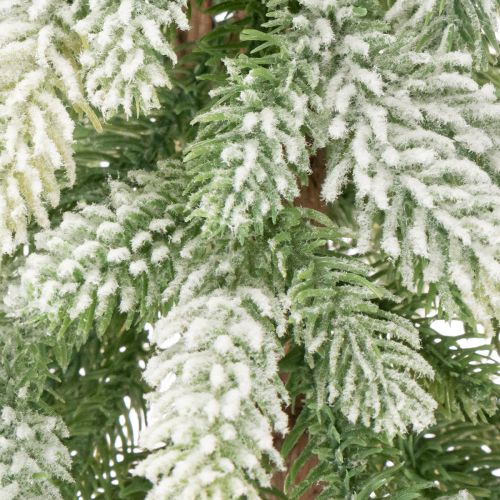 Kunstbaum Tanne mit Schnee Dekoration Winter und Weihnachten 95cm | Floristik24.de
