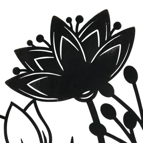 Floristik24 Aufsteller Blumen-Wiese Frühlingsdeko Metall 23cm H20,5cm