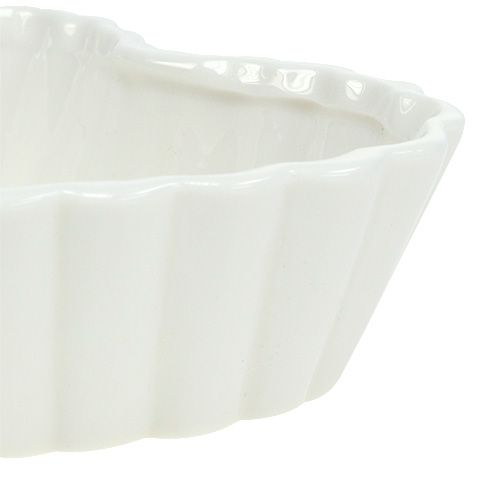 Floristik24 Backform Herz Weiß 16cm 2St