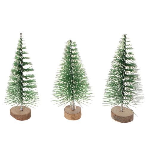 Künstliche Mini-Tannenbäume als Tischdeko für Weihnachten beschneit 6cm 12St kaufen | Floristik24.de
