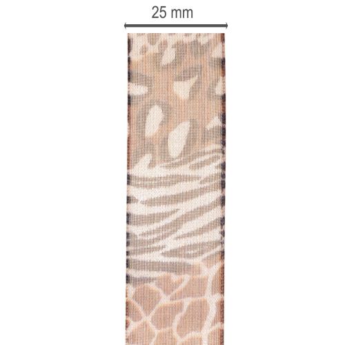 Dekoband Animal Print Leopardenmuster Geschenkband 25mm 20m | Floristik24.de