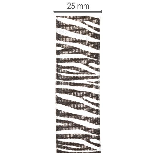 Geschenkband mit Zebramuster Print Geschenkband 25mm 20m | Floristik24.de