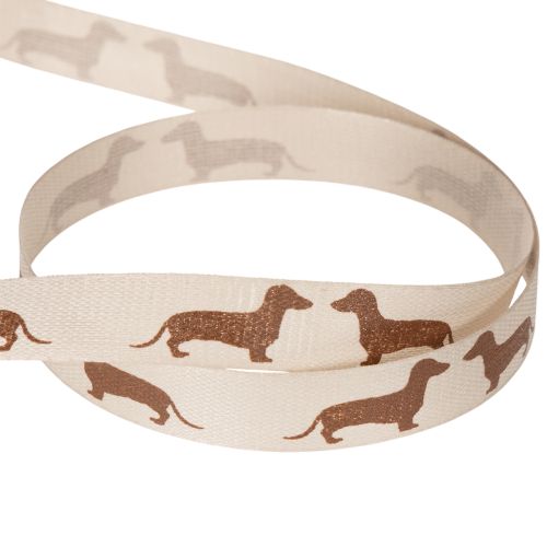 Geschenkband Dackel Hundemotiv