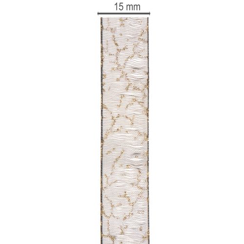 Dekoband Transparent Organzaband für Tischdeko 15mm 20m | Floristik24.de