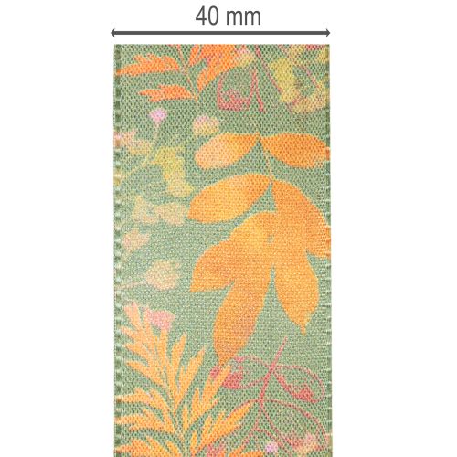 Dekoband mit Blatt Motiv Herbstdeko 40mm 15m | Floristik24.de
