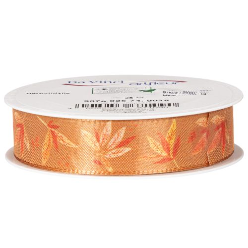 Geschenkband Herbst mit Blättern für kreative Verpackungen 25mm 18m | Floristik24.de
