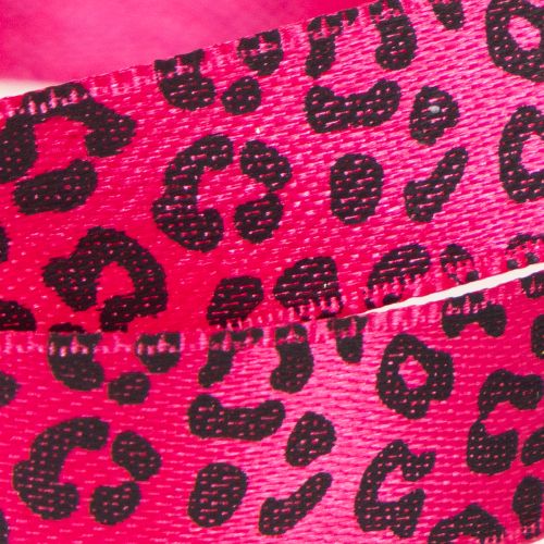 Dekoband mit Leopardenmuster Pink 15mm 18m | Floristik24.de