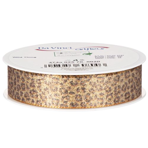 Geschenkband Leopard für kreative Dekoration und Floristik 25mm 20m | Floristik24.de