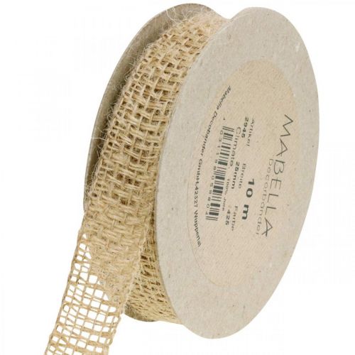 Artikel Dekoband Jute Natur 25mm Juteband Geschenkband rustikal 10m