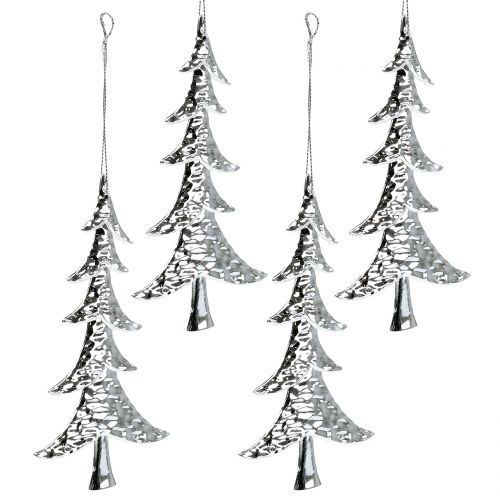 Floristik24 Baum Silber zum Hängen 15cm 8St